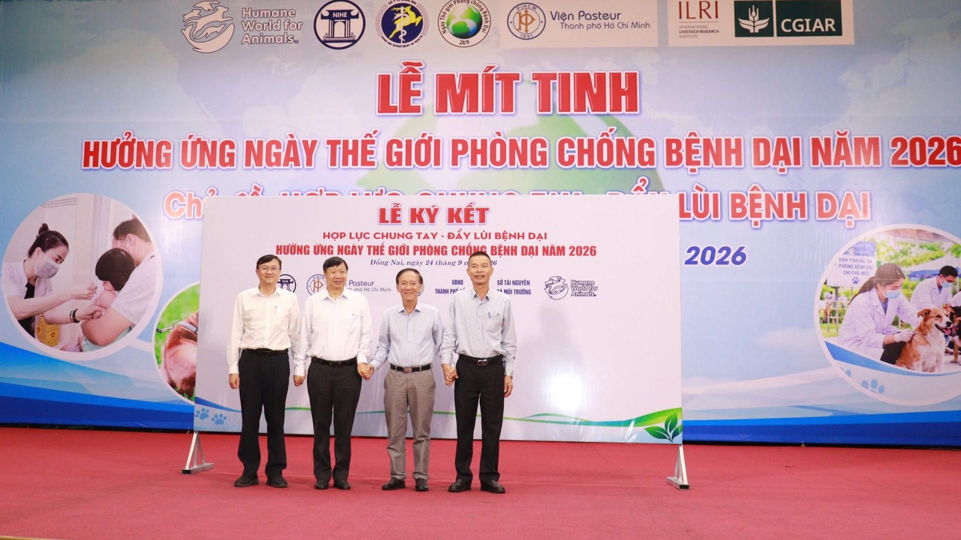 Lễ ký kết Hợp lực chung tay – Đẩy lùi bệnh dại tại Đồng Nai